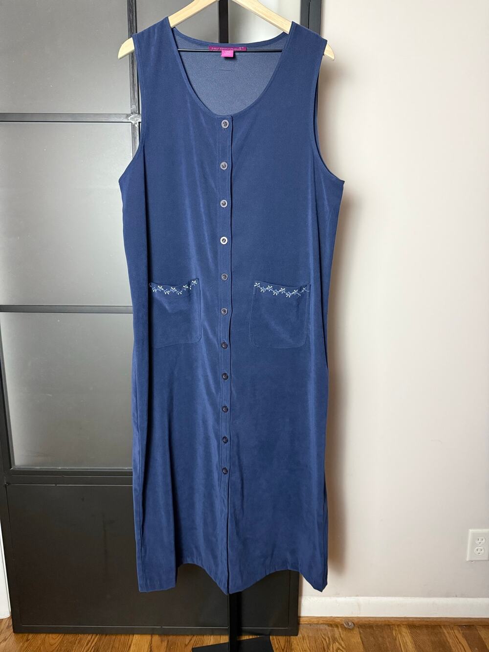 Mix Nouveau Maxi Dress with Embroidered Pockets Size 14W